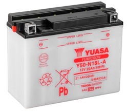 Akumulators YUASA Y50-N18L-A YUASA 12V 21,1Ah 240A (205x90x162)_3