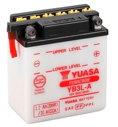 Akumulators YUASA YB3L-A YUASA 12V 3,2Ah 30A (99x57x111)_3