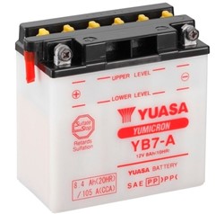 Akumulator motocyklowy YUASA YB7-A YUASA 12V 8,4Ah 124A L+_3