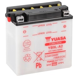 Akumulator motocyklowy YUASA YB9L-A2 YUASA 12V 9,5Ah 124A P+