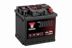 Akumulators YUASA YBX3000 SMF YBX3012 12V 52Ah 450A (207x175x190)_3