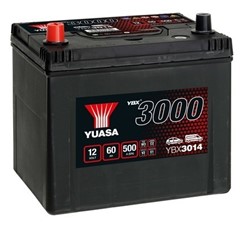 Akumulators YUASA YBX3000 SMF YBX3014 12V 60Ah 500A (232x173x225)_3