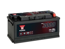 Akumulators YUASA YBX3000 SMF YBX3017 12V 90Ah 800A (353x175x175)_3
