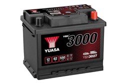 Akumulators YUASA YBX3000 SMF YBX3027 12V 62Ah 550A (243x175x190)_3