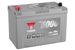 Akumulators YUASA YBX5000 Silver High Performance SMF YBX5334 12V 100Ah 830A (303x173x225)_3