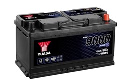 Akumulators YUASA START&STOP AGM; YBX9000 AGM Start Stop Plus YBX9019 12V 95Ah 850A (353x175x190)_3