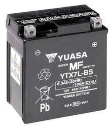 Akumulator motocyklowy YUASA YTX7L-BS YUASA 12V 6,3Ah 100A P+_3