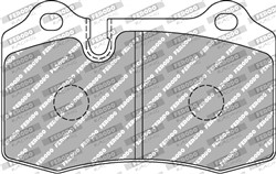 Brake pads - professional DS 2500 front FCP1348H_1