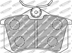 Brake pads - professional DS 2500 rear FCP1491H_1