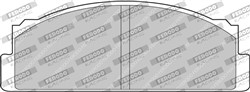 Brake pads - professional DS 2500 front FCP29H fits FIAT; FSO; INNOCENTI; LANCIA; SEAT; ZASTAVA_1