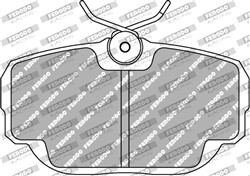 Brake pads - professional DS 3000 front FCP660R fits MERCEDES 190 (W201); BMW 3 (E30), Z1; SAAB 9000_1