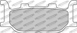 Brake pads FDB2003EF FERODO eco friction, intended use road-small motorcycle/scooters fits ITALJET; KTM; LINHAI; MBK; YAMAHA_2