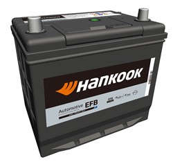Battery HANKOOK 12V 70Ah/670A START&STOP EFB (R+ standard terminal) 230x172x220 B0 (efb/starting)