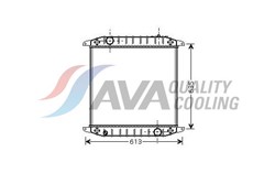 Variklio radiatorius AVA COOLING IV2078 AVA_2