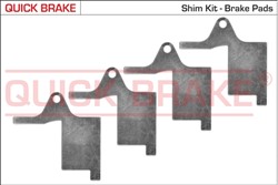 Anti-Squeal Foil, brake pad (back plate) QB2896K