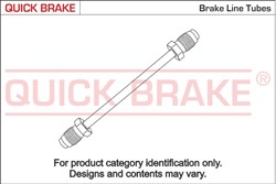 Bremžu šļaukas/caurules QUICK BRAKE QBCU-0650A-A