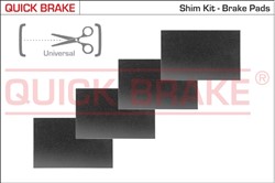 Anti-Squeal Foil, brake pad (back plate) QBW1299_1